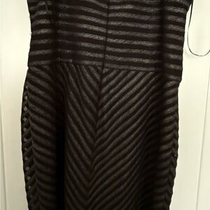 Adidas Black Ribbed Tiered Sheath Dress